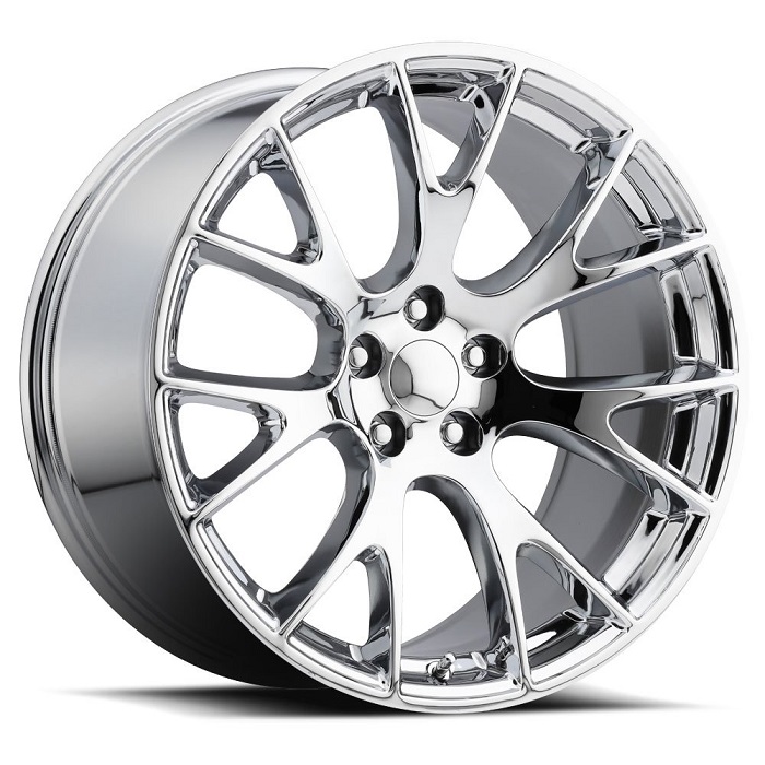 Chrome Hellcat 22 x 9.0 Wheels 05-up LX Cars, Challenger